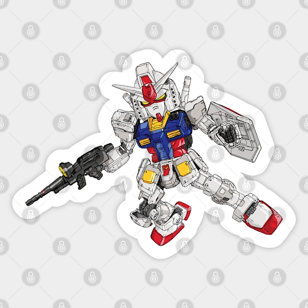 RX-78 Sticker by Mecha Design by MechaRon